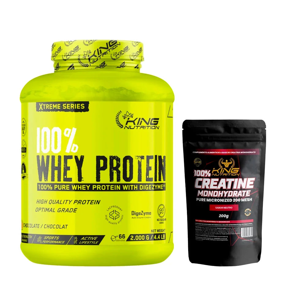 Proteína Whey 2kg con Creatina – Fórmula Práctica para Masa Muscular, Fuerza y Recuperación