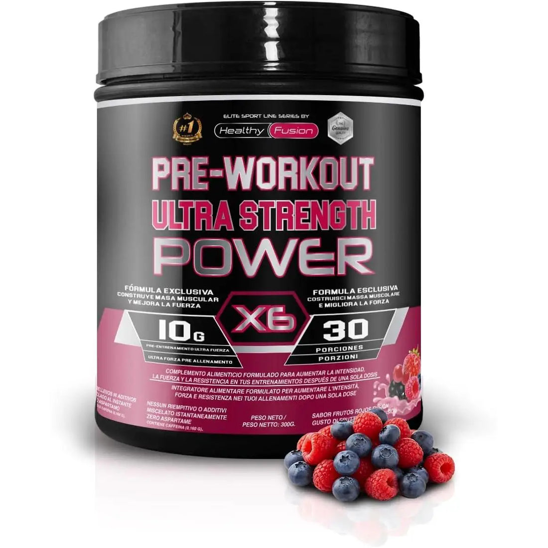 Pre-Workout Healthy Fusion – Pre Entreno para Energía, Enfoque y Rendimiento