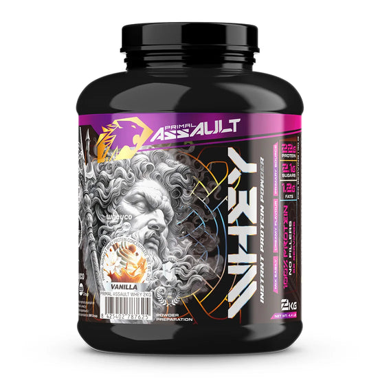 Proteína Whey Concentrada 2 kg (Vainilla) : ¡Asalto Muscular!